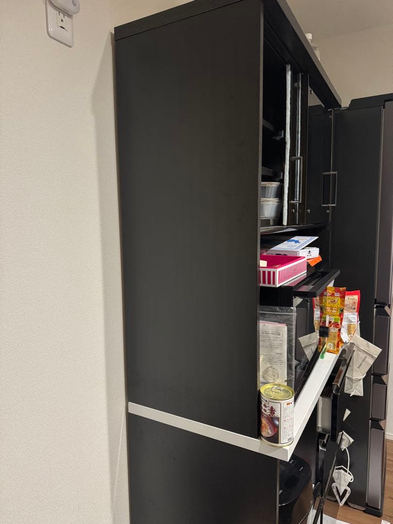 送料込み⭐︎美品 食器棚 幅900 使用2年半の美品 ブラウン ブラック