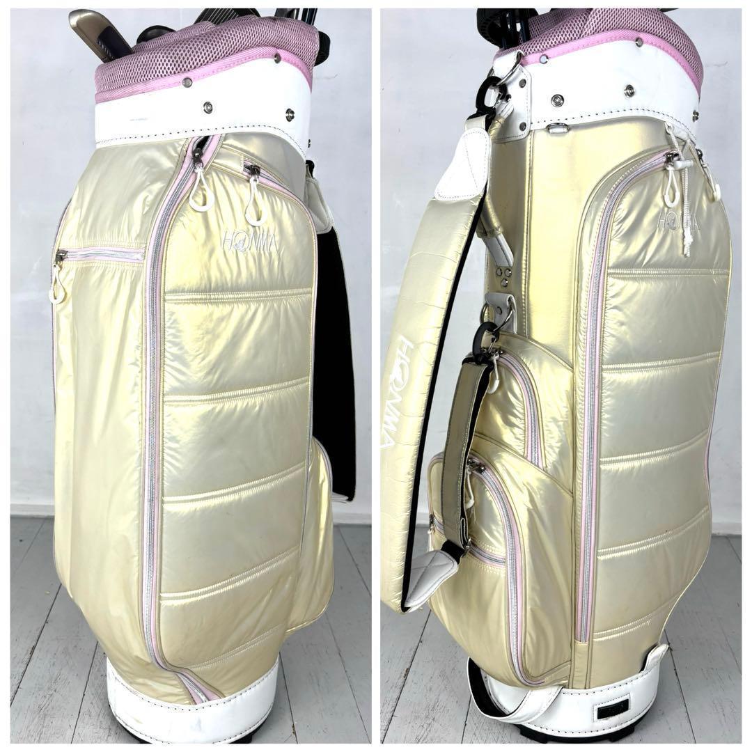 本格派 レディースゴルフクラブ 9本 ゴルフセット ホンマ キャディーバック