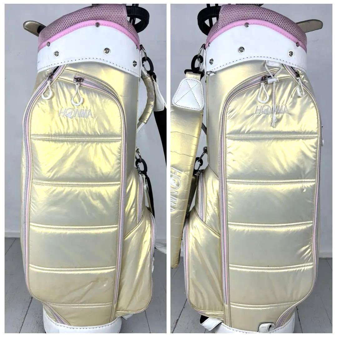 本格派 レディースゴルフクラブ 9本 ゴルフセット ホンマ キャディーバック