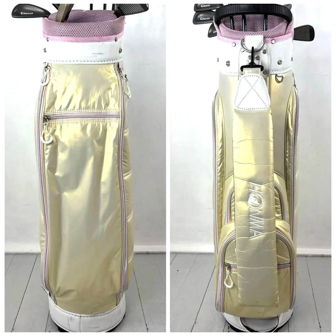 本格派 レディースゴルフクラブ 9本 ゴルフセット ホンマ キャディーバック