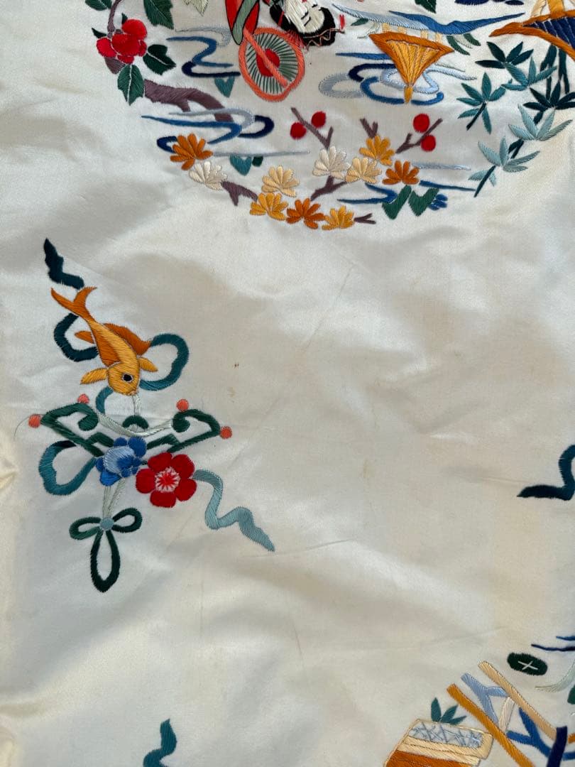 50s 60s ヴィンテージ マンダリアン チャイナジャケット シルク 刺繍