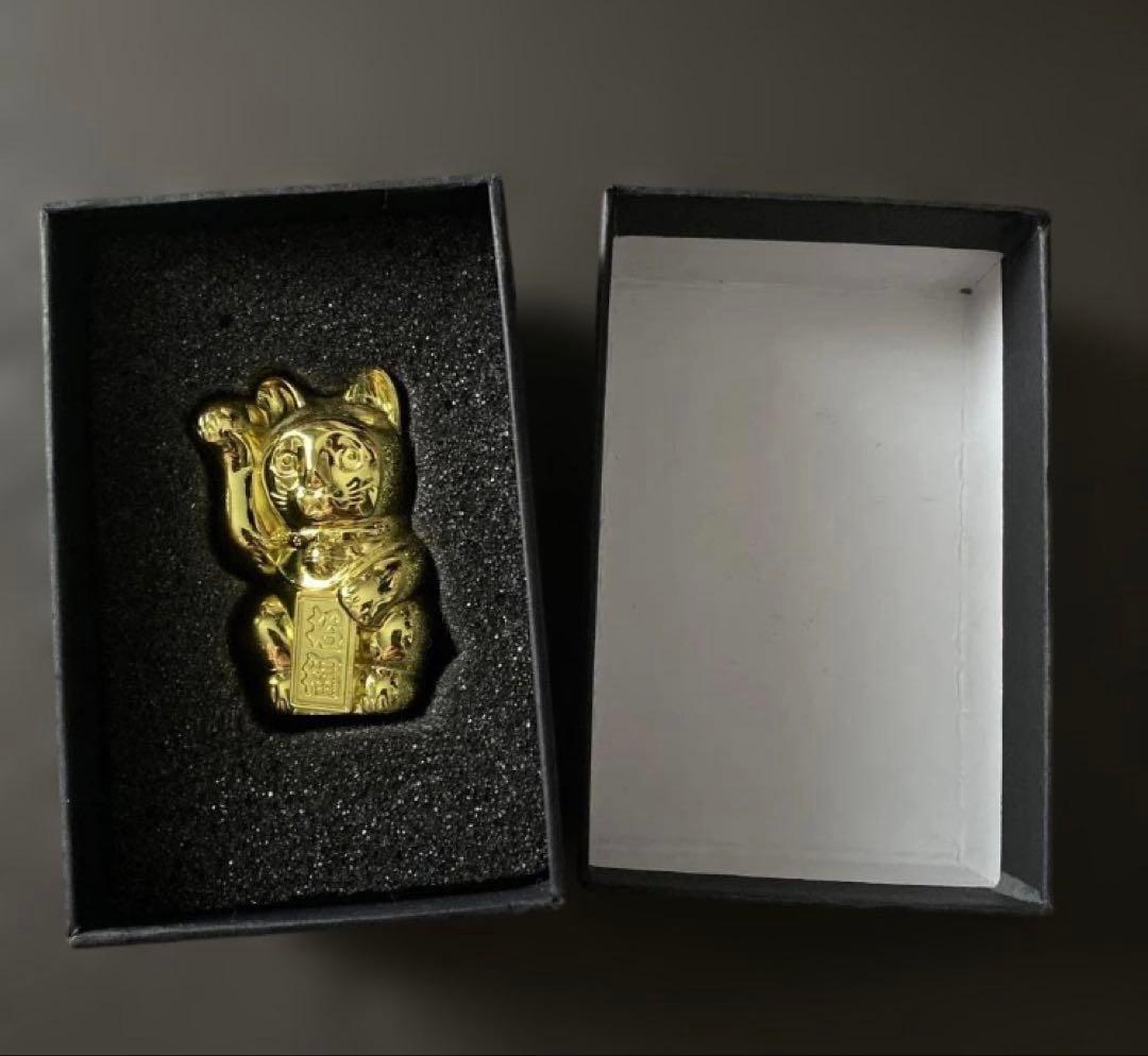 金運招き猫ゴールド（記憶情報封印） オーロラ 縁起物 宝くじ 運気上昇