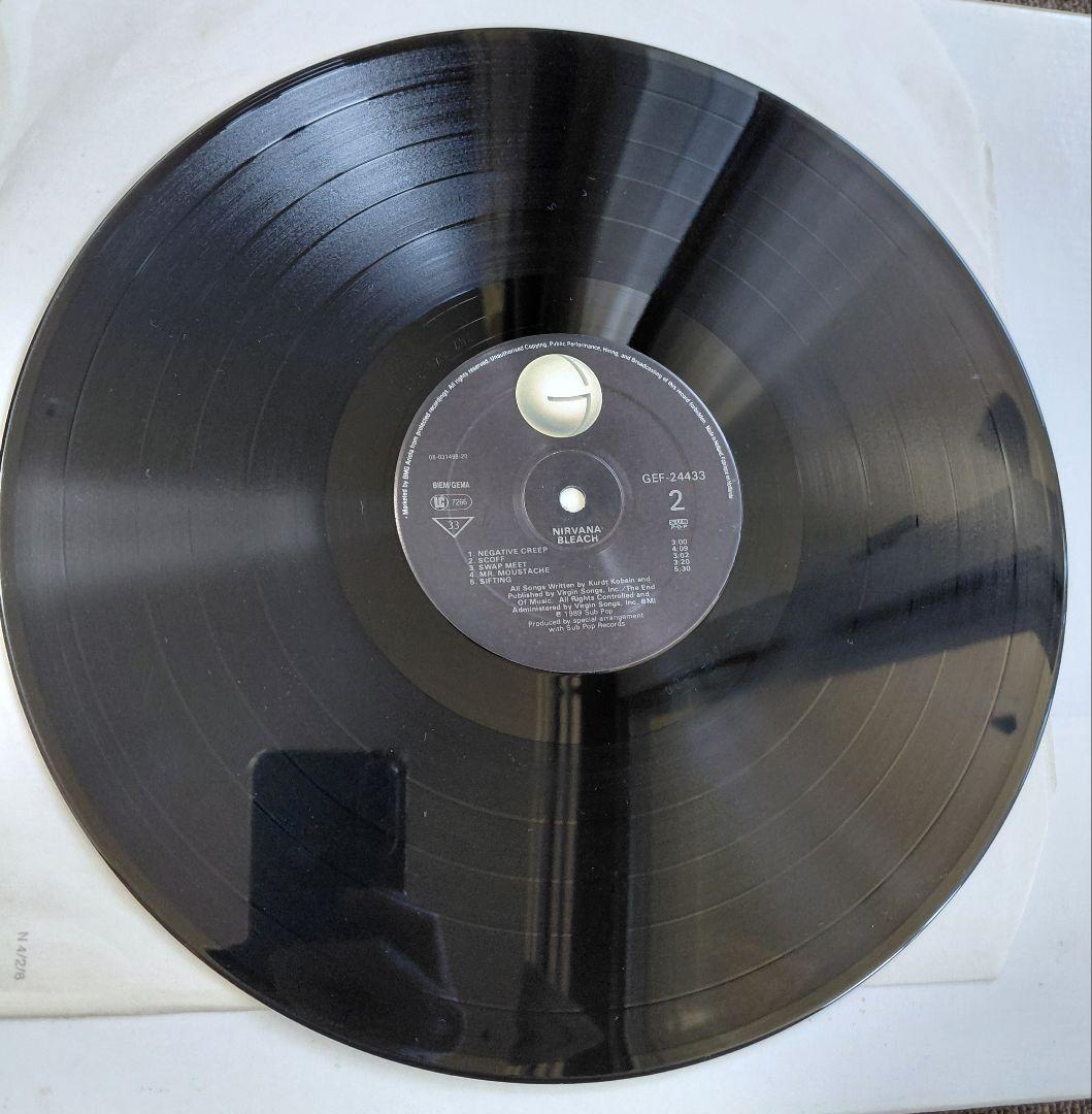 レア1989NIRVANA\"BLEACH\"レコードEUオリジナル ニルヴァーナ