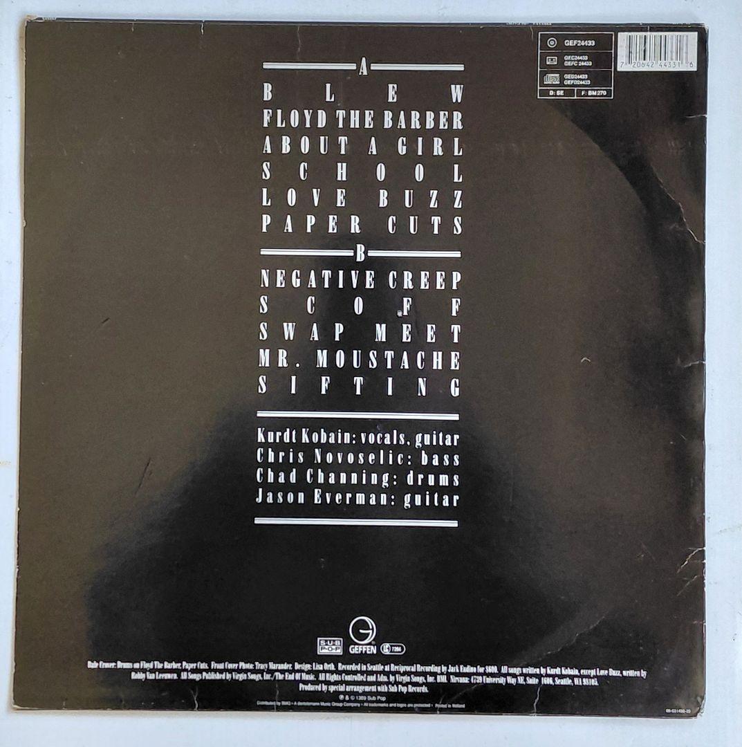 レア1989NIRVANA\"BLEACH\"レコードEUオリジナル ニルヴァーナ