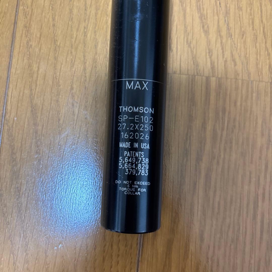 THOMSON elite seatpost ブラック 27.2mm 250mm