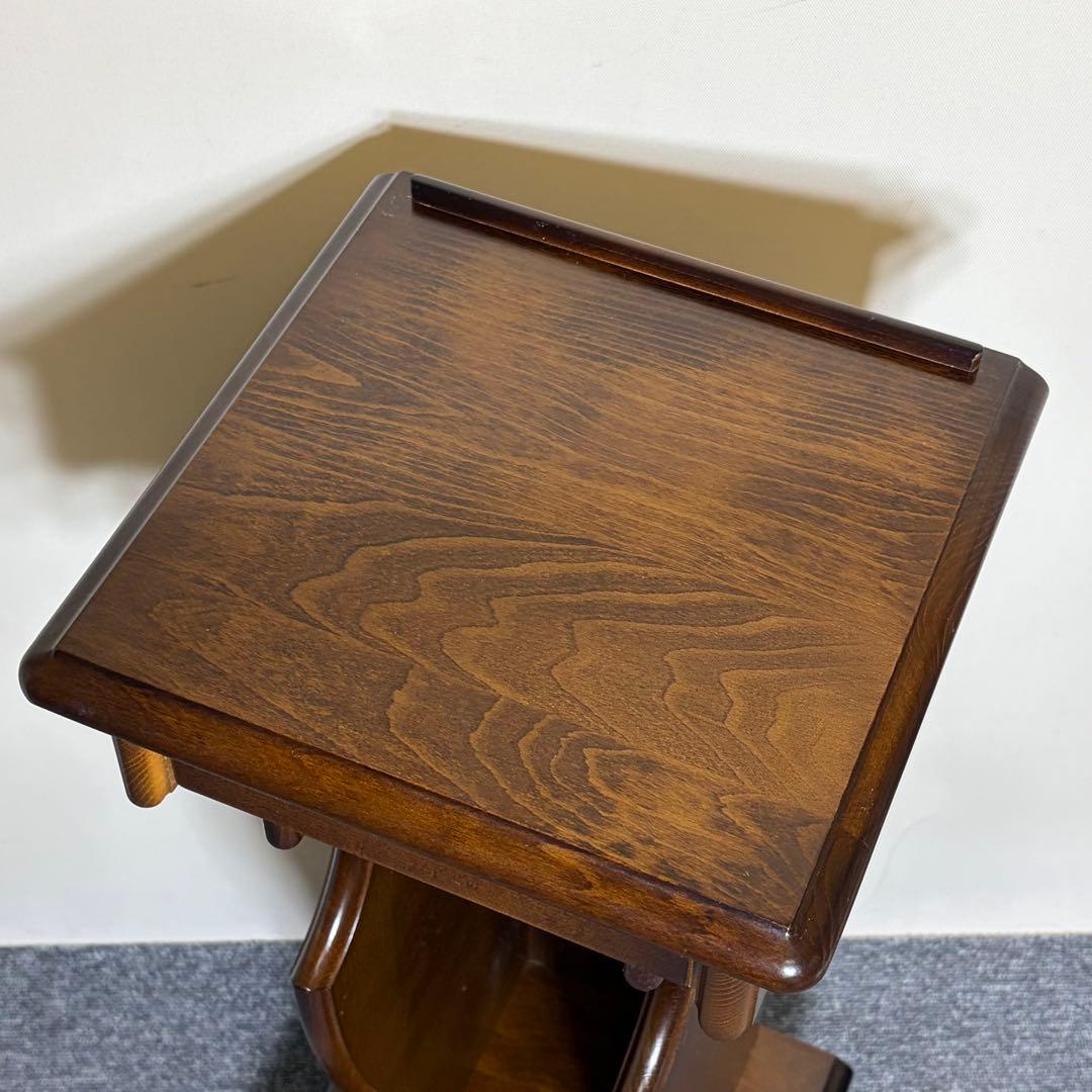 カリモク コロニアルシリーズ 花台 電話台 引き出し付き アンティーク調 99年