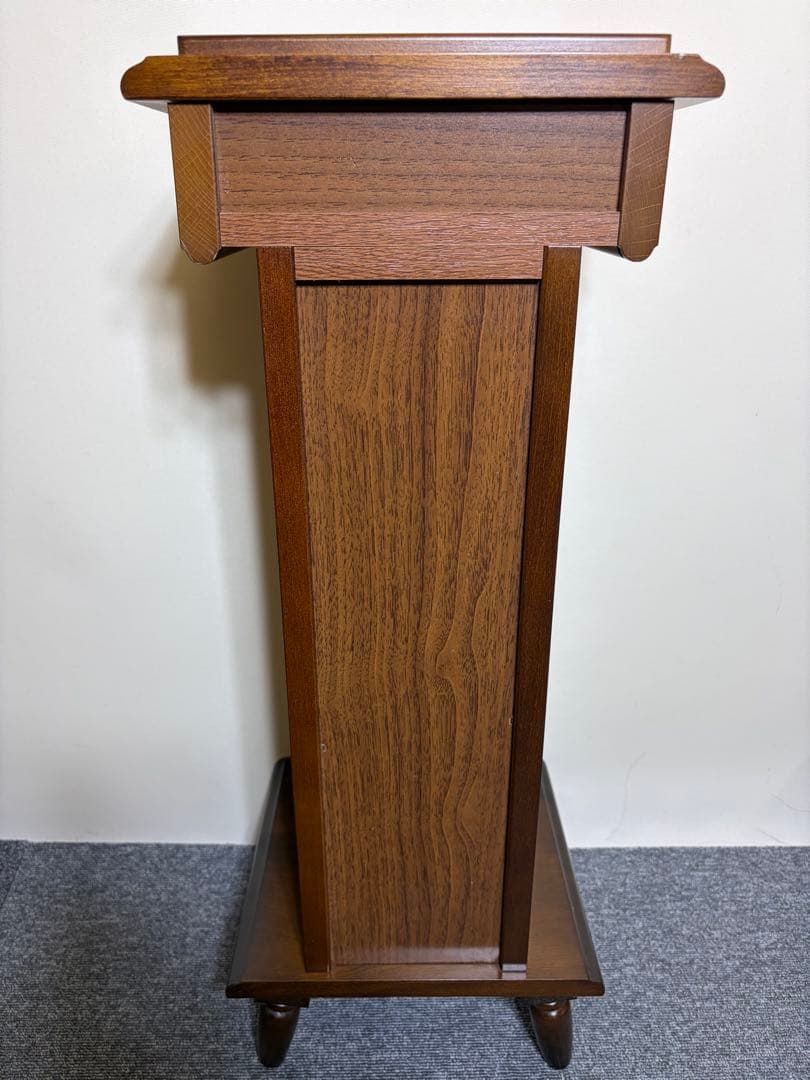 カリモク コロニアルシリーズ 花台 電話台 引き出し付き アンティーク調 99年