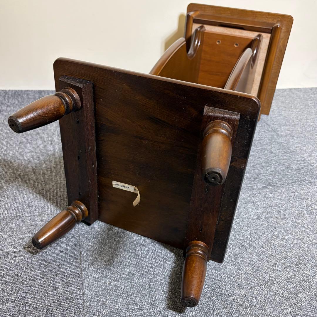 カリモク コロニアルシリーズ 花台 電話台 引き出し付き アンティーク調 99年