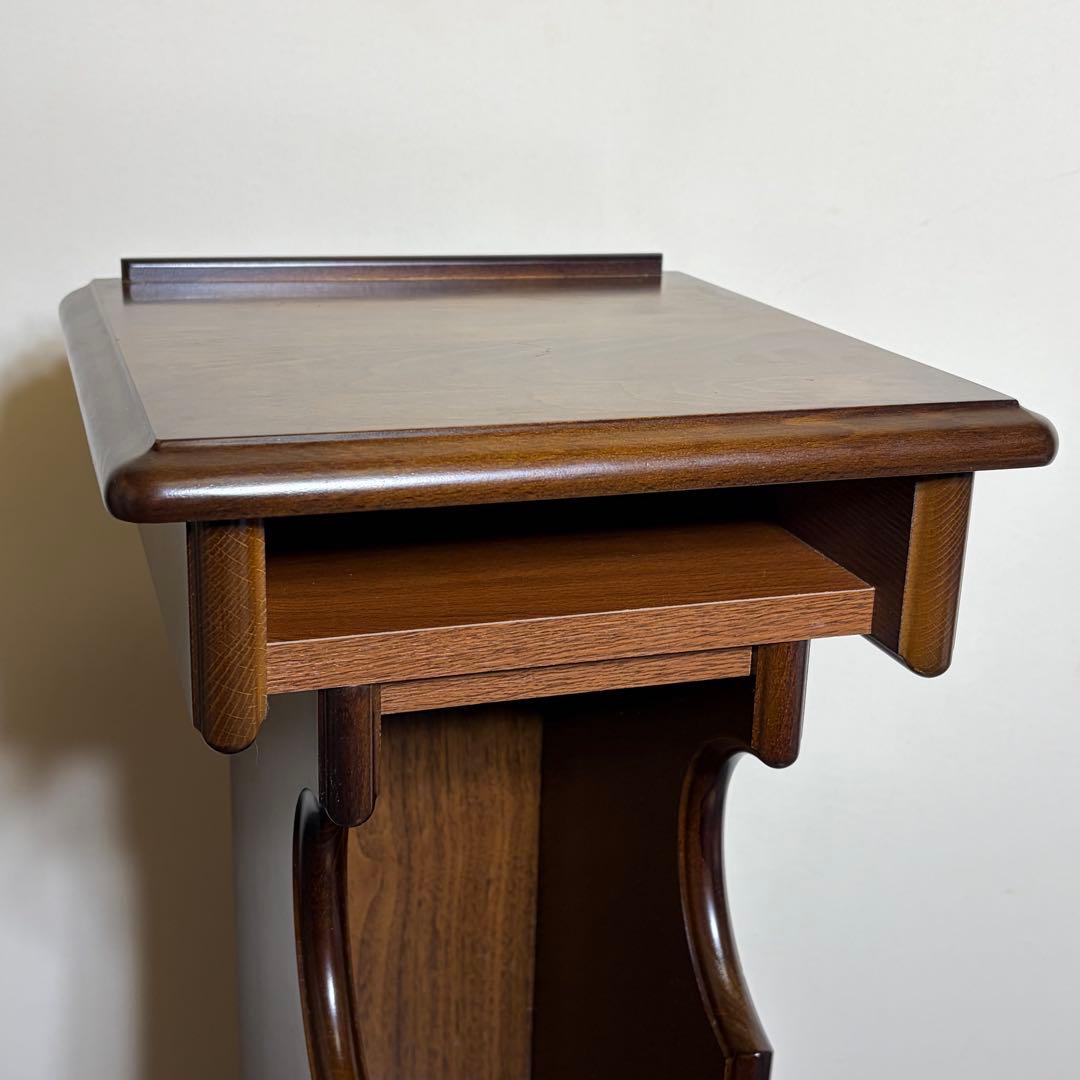 カリモク コロニアルシリーズ 花台 電話台 引き出し付き アンティーク調 99年