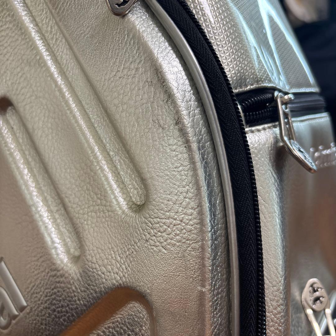 銀*郎様 Admiral キャディバッグ シルバー 9.5型　中古品　アドミラル