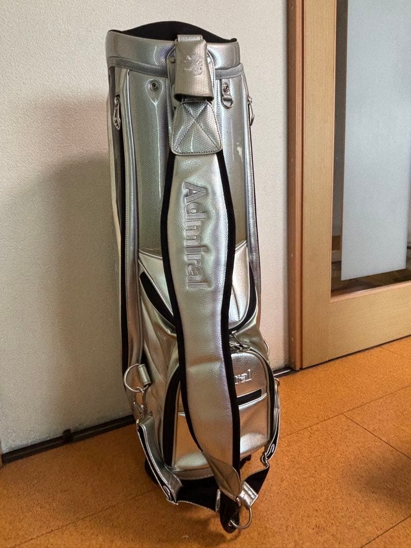 銀*郎様 Admiral キャディバッグ シルバー 9.5型　中古品　アドミラル