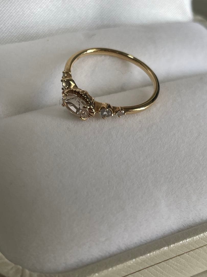 JEWELRY TSUTSUMI K10 モルガナイトリング　ピンクゴールド