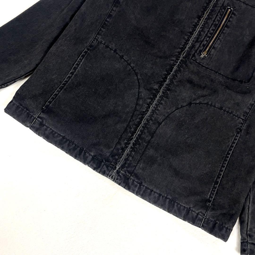 ガイジンメイド ブラックデニム フーディ ワークジャケット 黒 S~M
