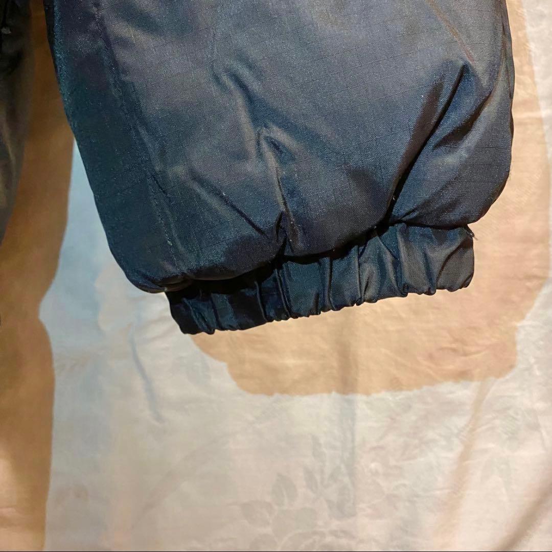 adidas アディダス ベンチコート ダウンコート 刺繍ロゴ 黒 ブラック O