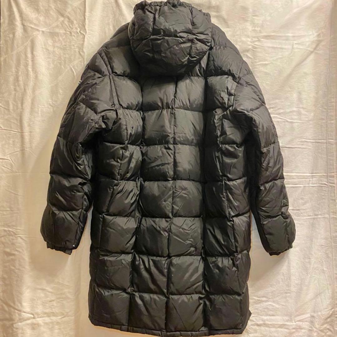 adidas アディダス ベンチコート ダウンコート 刺繍ロゴ 黒 ブラック O