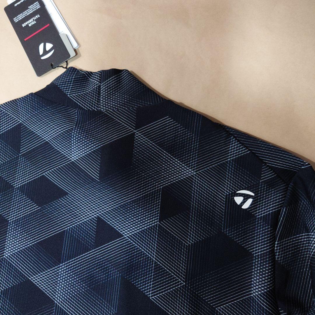 TM：メンズ：Lサイズ：ゴルフウェア 長袖シャツ ツアー TMグラフィック：黒