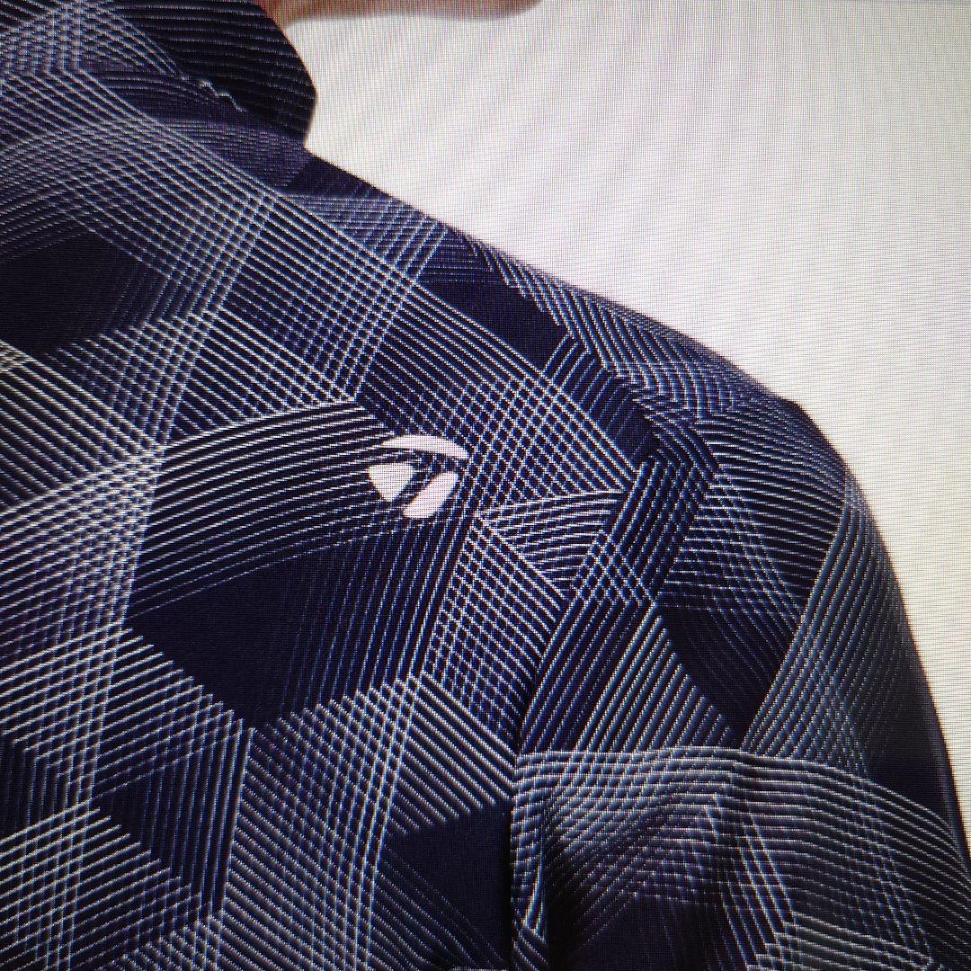 TM：メンズ：Lサイズ：ゴルフウェア 長袖シャツ ツアー TMグラフィック：黒