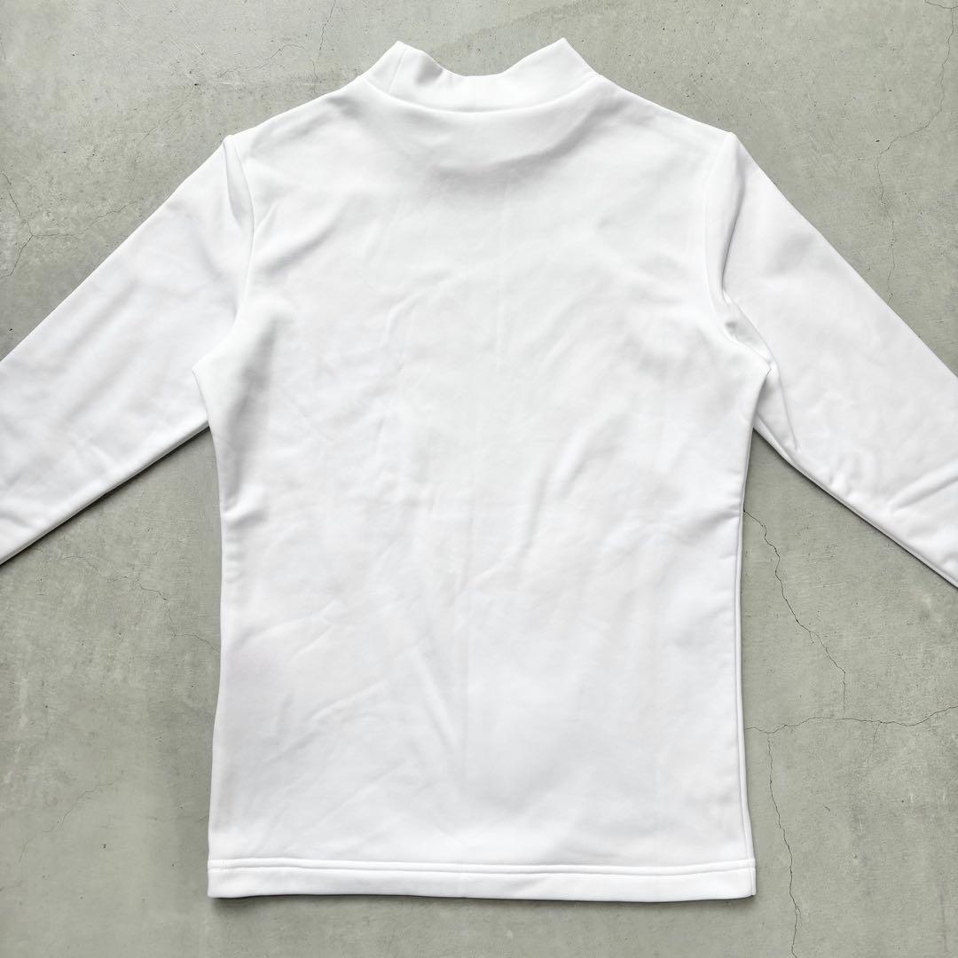 【美品】NEW BALANCE GOLF 裏微起毛 長袖モックネックシャツ ロゴ