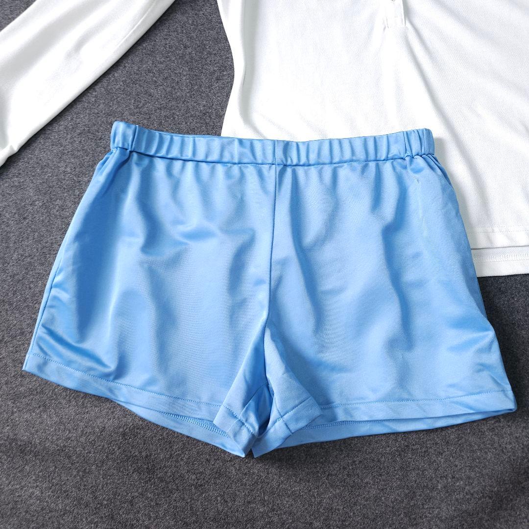 ジュンアンドロペ セットアップ プリーツスカート×ポロシャツ M インナー付き