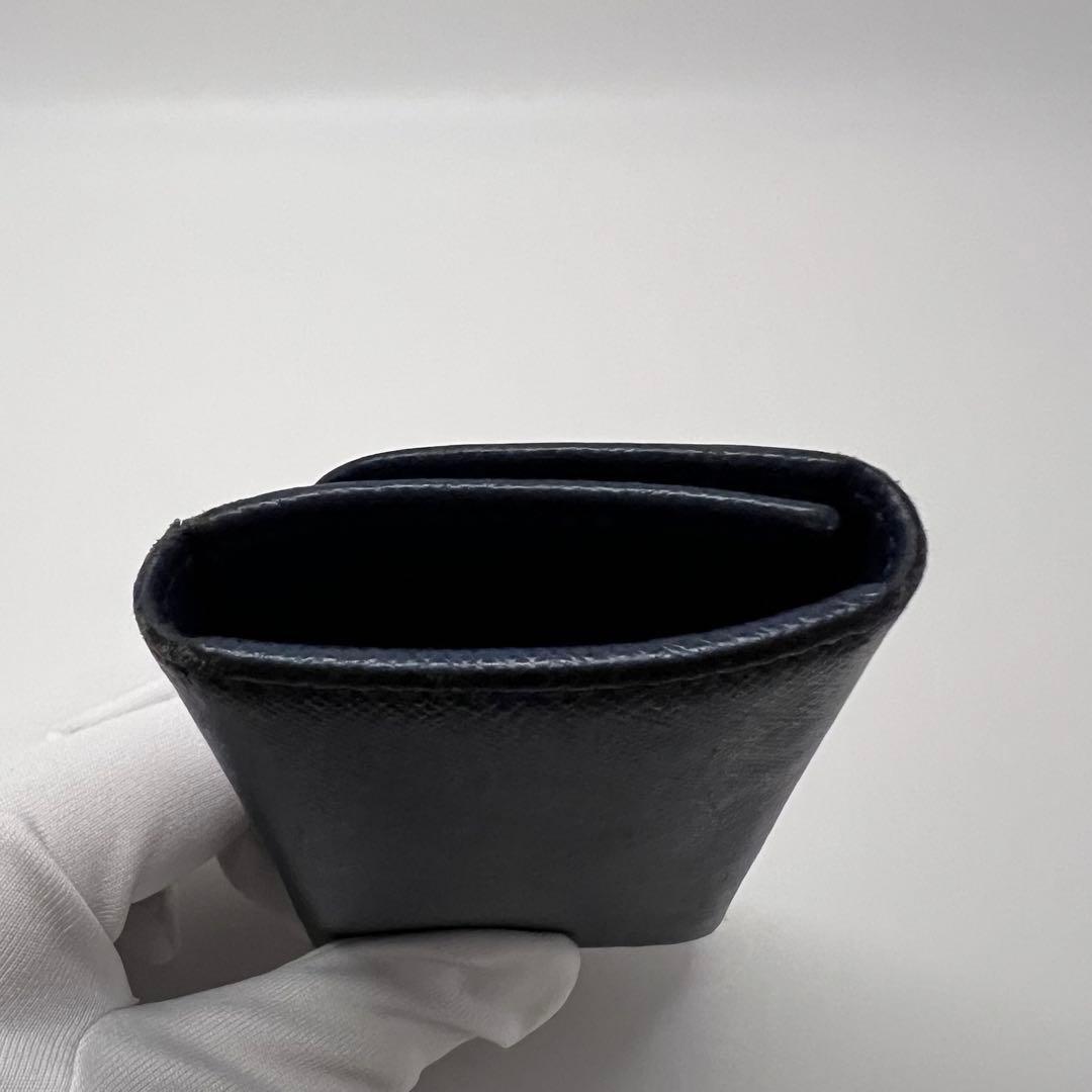 【PRADA】キーケース ロゴ ネイビー 1PG222