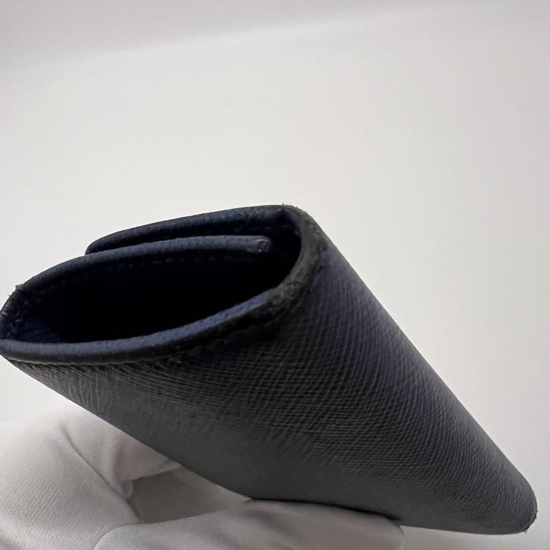 【PRADA】キーケース ロゴ ネイビー 1PG222