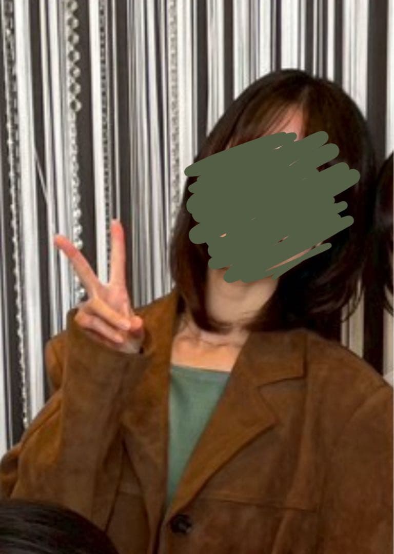 元値7万❤️Chaos カオス シルク100% ベルベット ロング グリーン