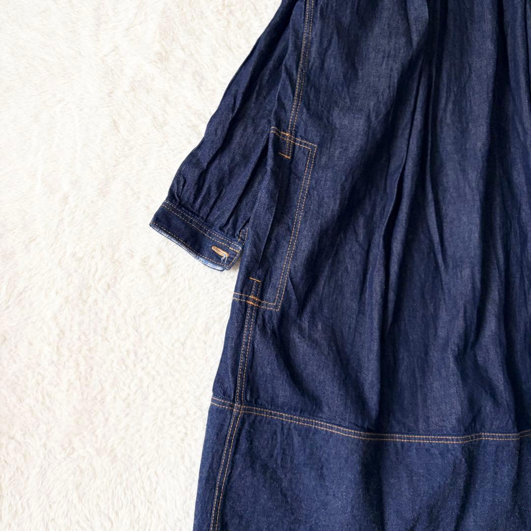 1393 夏つばき トリココムデギャルソン デニムワンピース ロング