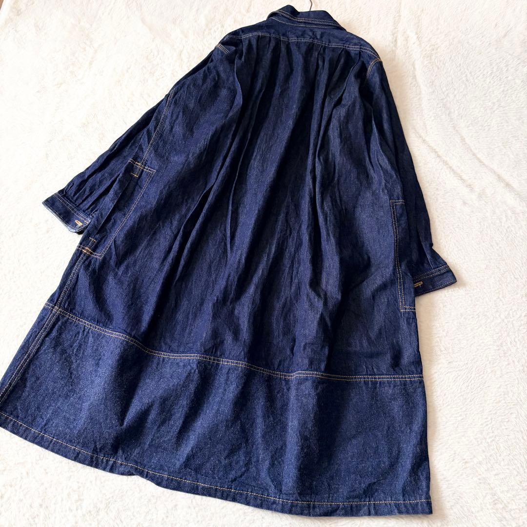 1393 夏つばき トリココムデギャルソン デニムワンピース ロング