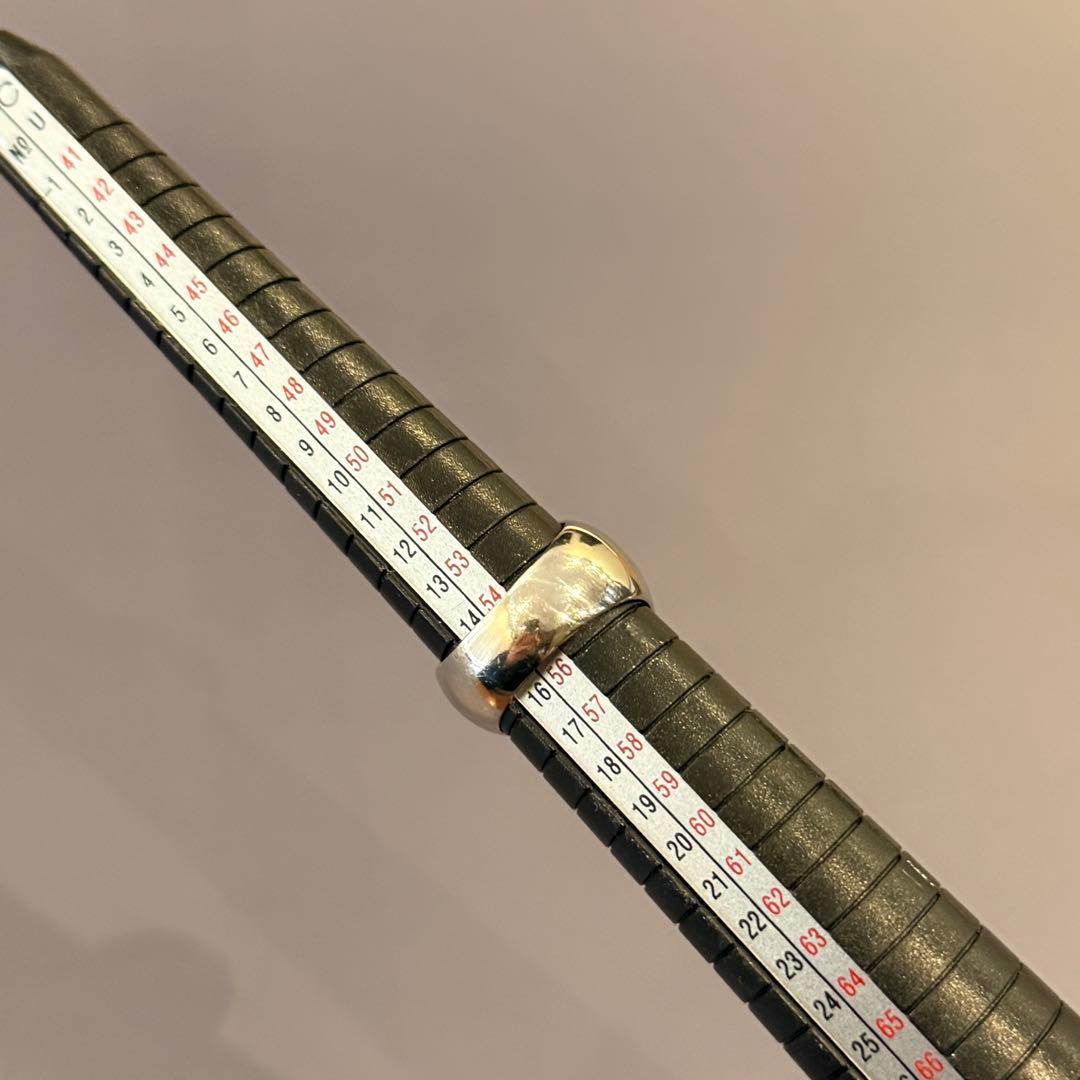 グリーンジェイドリング プラチナPT900 K18 ダイヤ0.20ct 18g