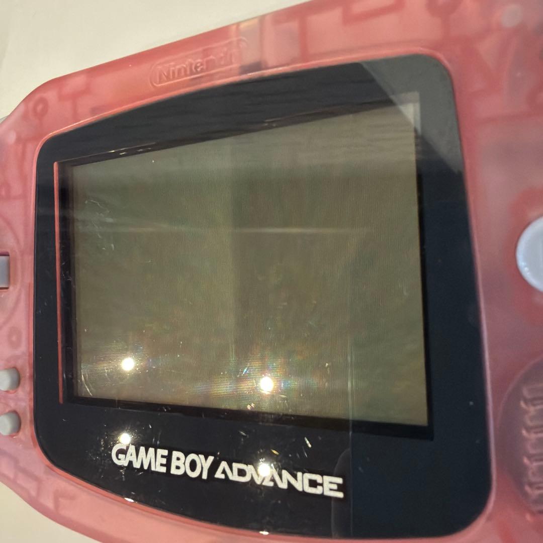 【美品】任天堂 ゲームアドバンス ミルキーピンク