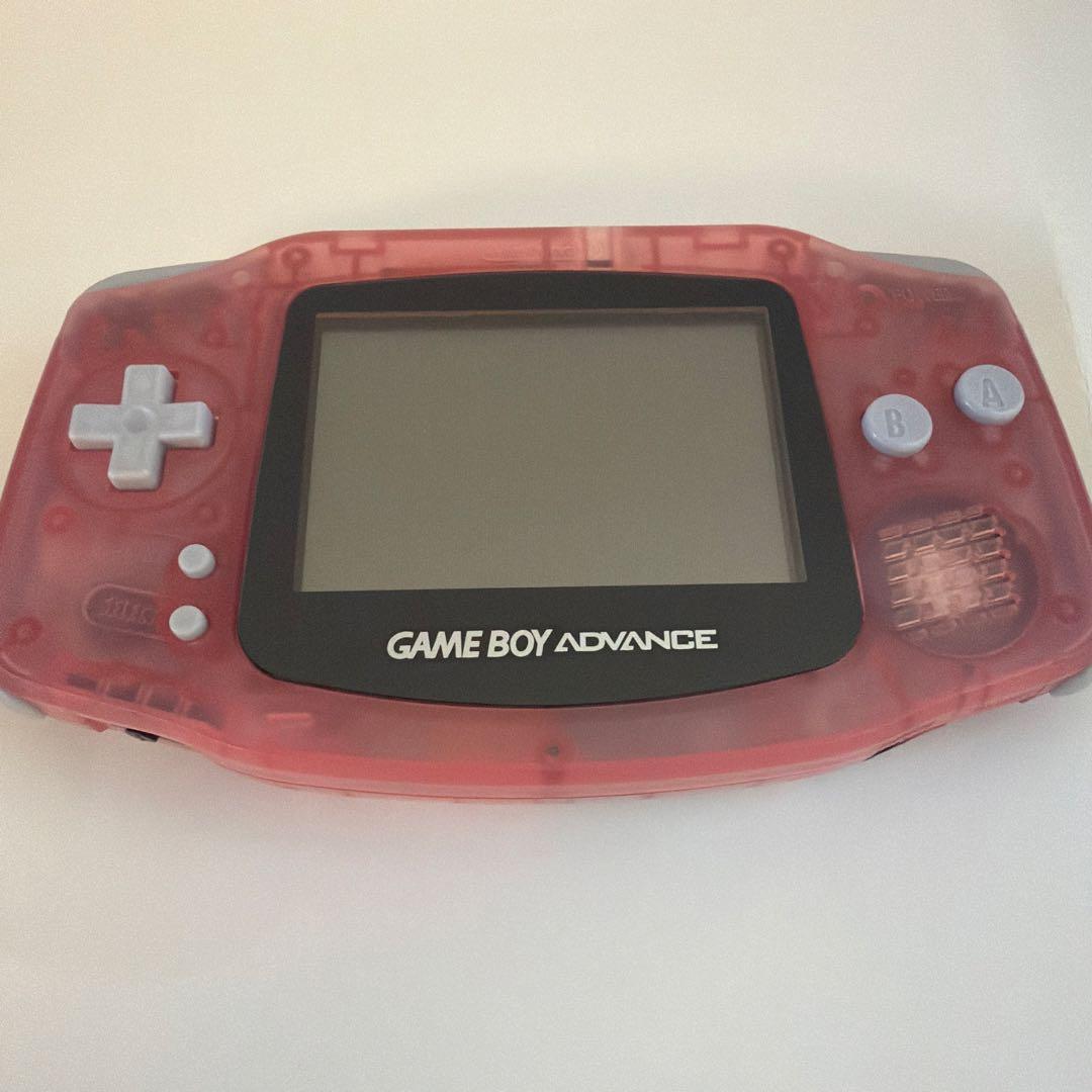 【美品】任天堂 ゲームアドバンス ミルキーピンク