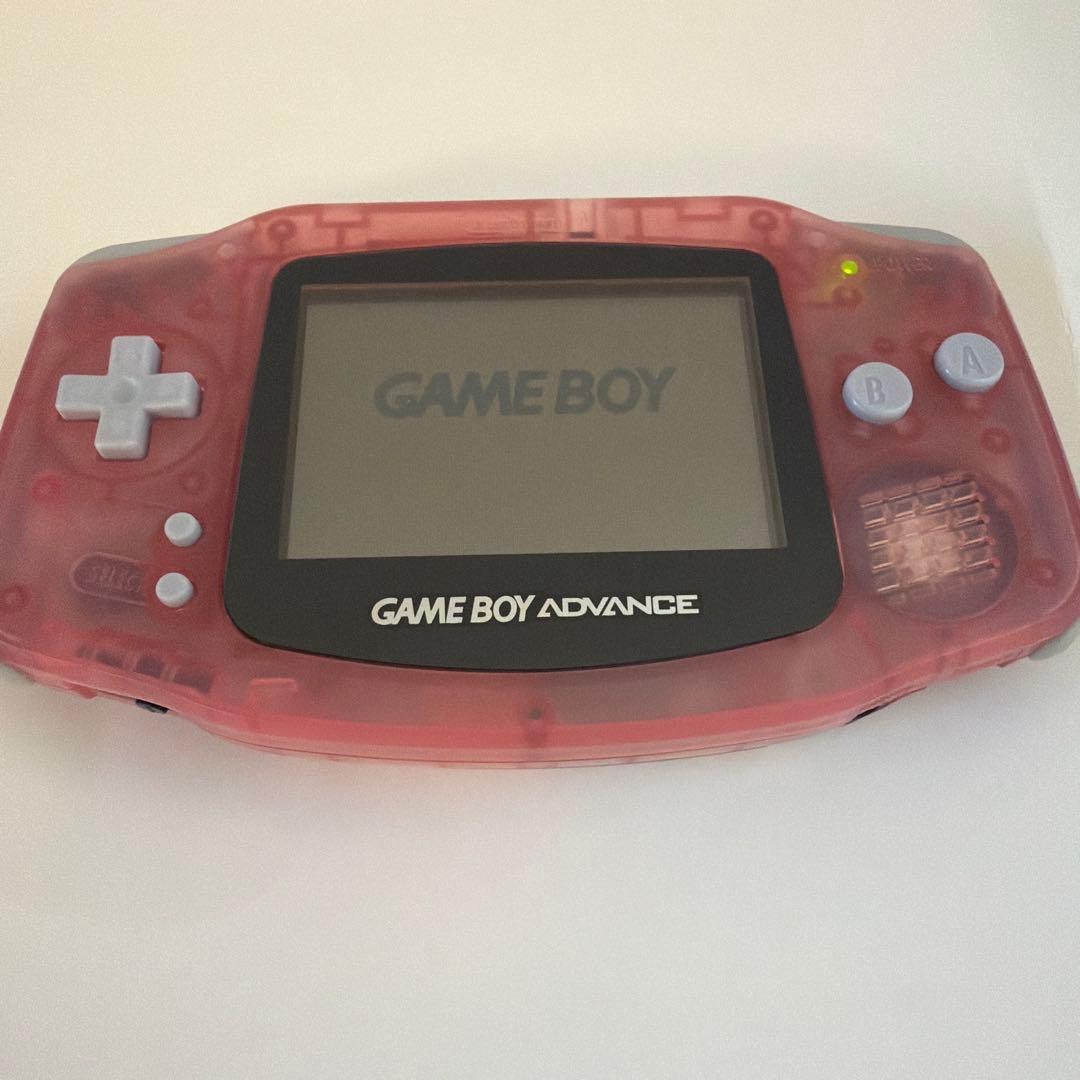 【美品】任天堂 ゲームアドバンス ミルキーピンク