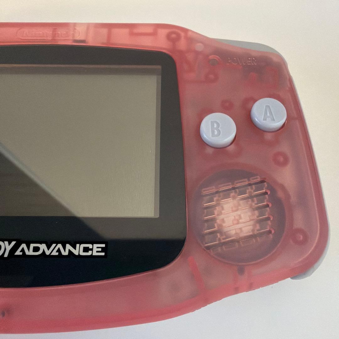 【美品】任天堂 ゲームアドバンス ミルキーピンク