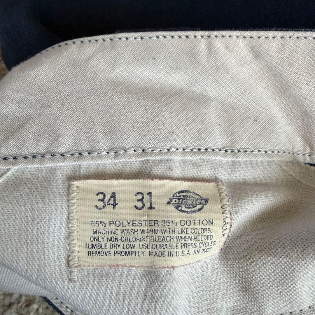 ディッキーズ　874 USA製　ワークパンツ　チビタグ　34×31