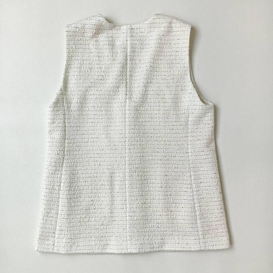 新品タグ付き✨インディヴィ INDIVI ツイードジレ ボウタイブラウス セット