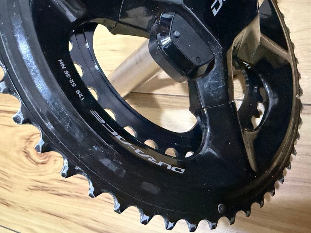 パワーメーター　52/36T 165mm DURA-ACE デュラエース