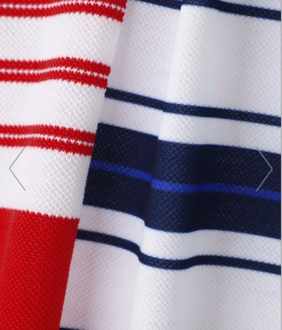 PEARLY GATES Peカノコボーダー半袖ポロシャツサイズ6