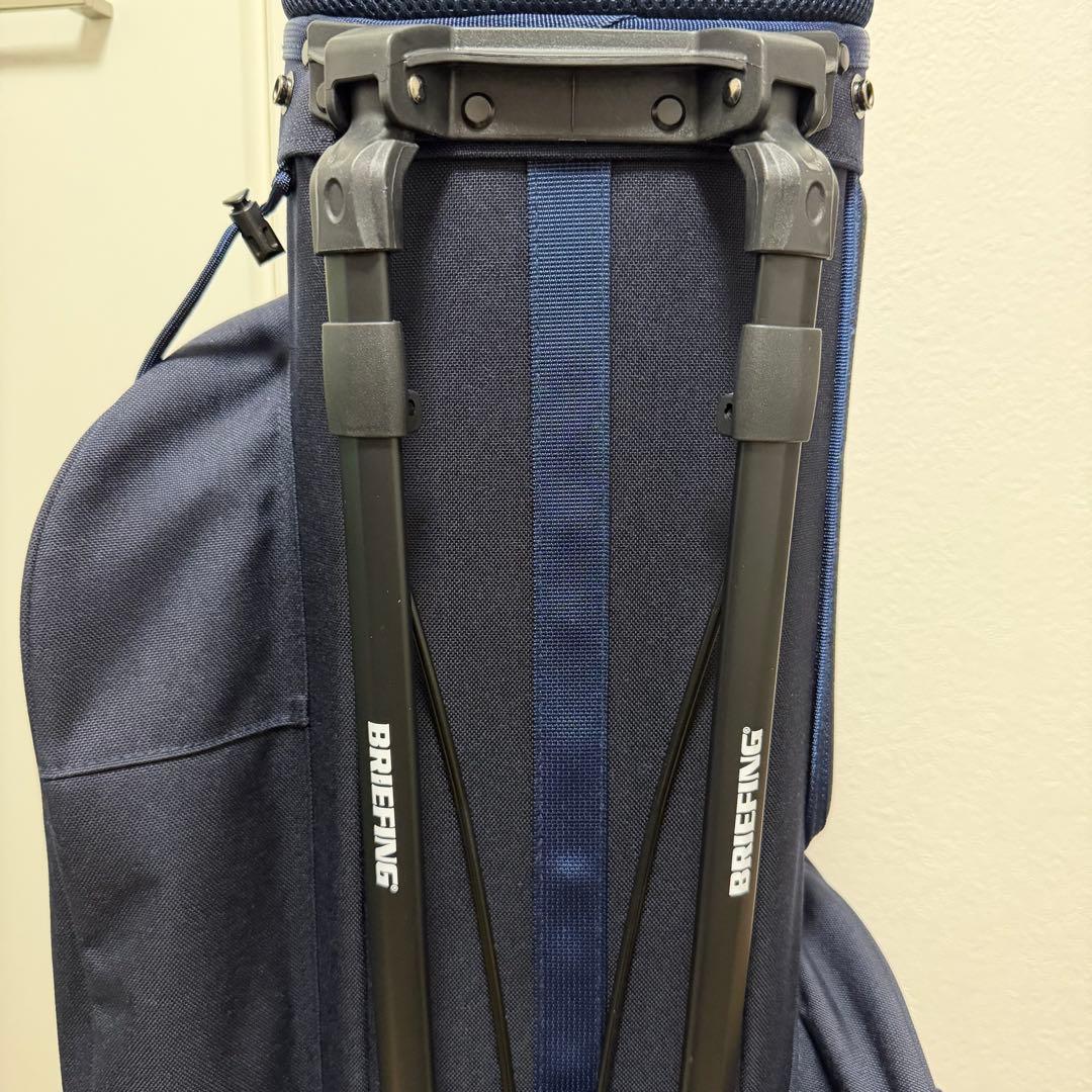 未使用に近い BRIEFING キャディバッグ ネイビー CR-04#02