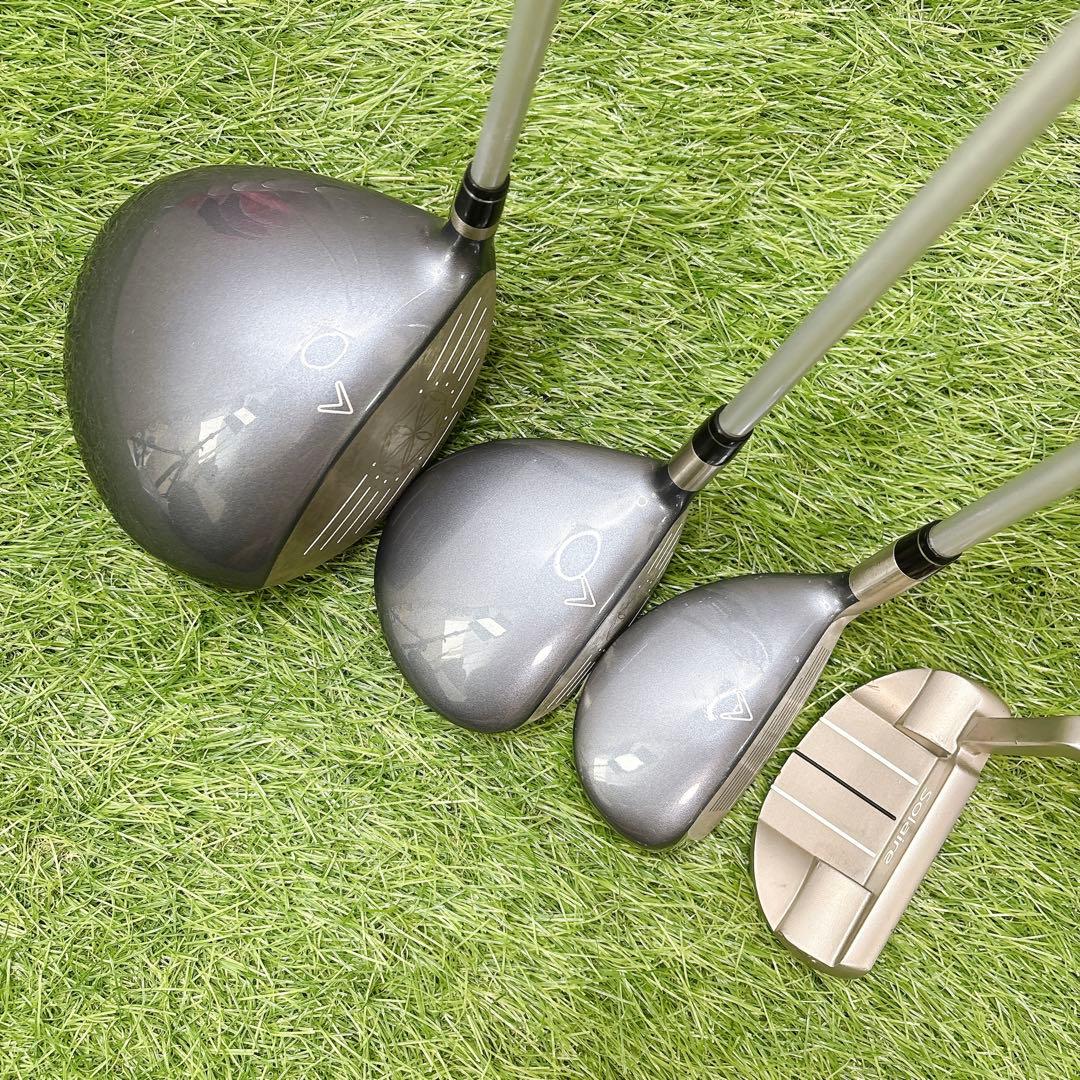 現行モデル キャロウェイ ソレイル レディースゴルフ 8本 L 右利き 初心者