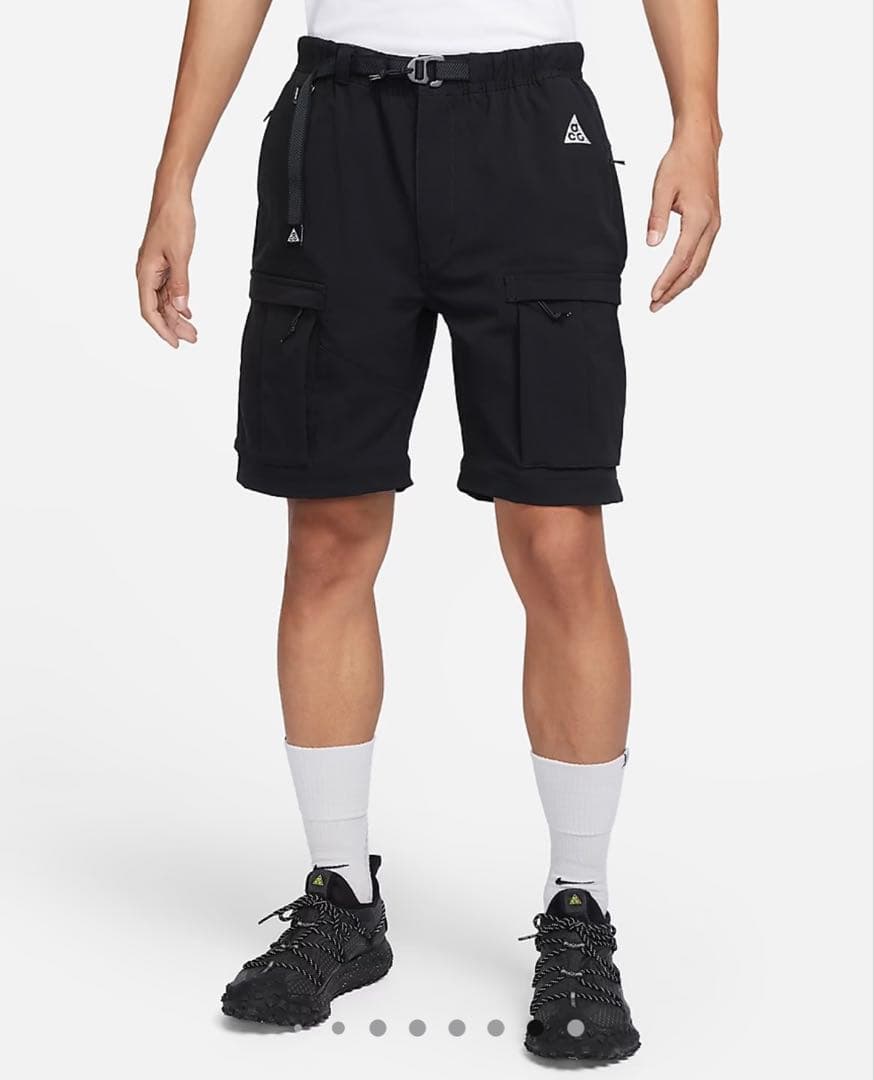 【新品】NIKE ACG コンバーチブル カーゴパンツ M ブラック 2WAY