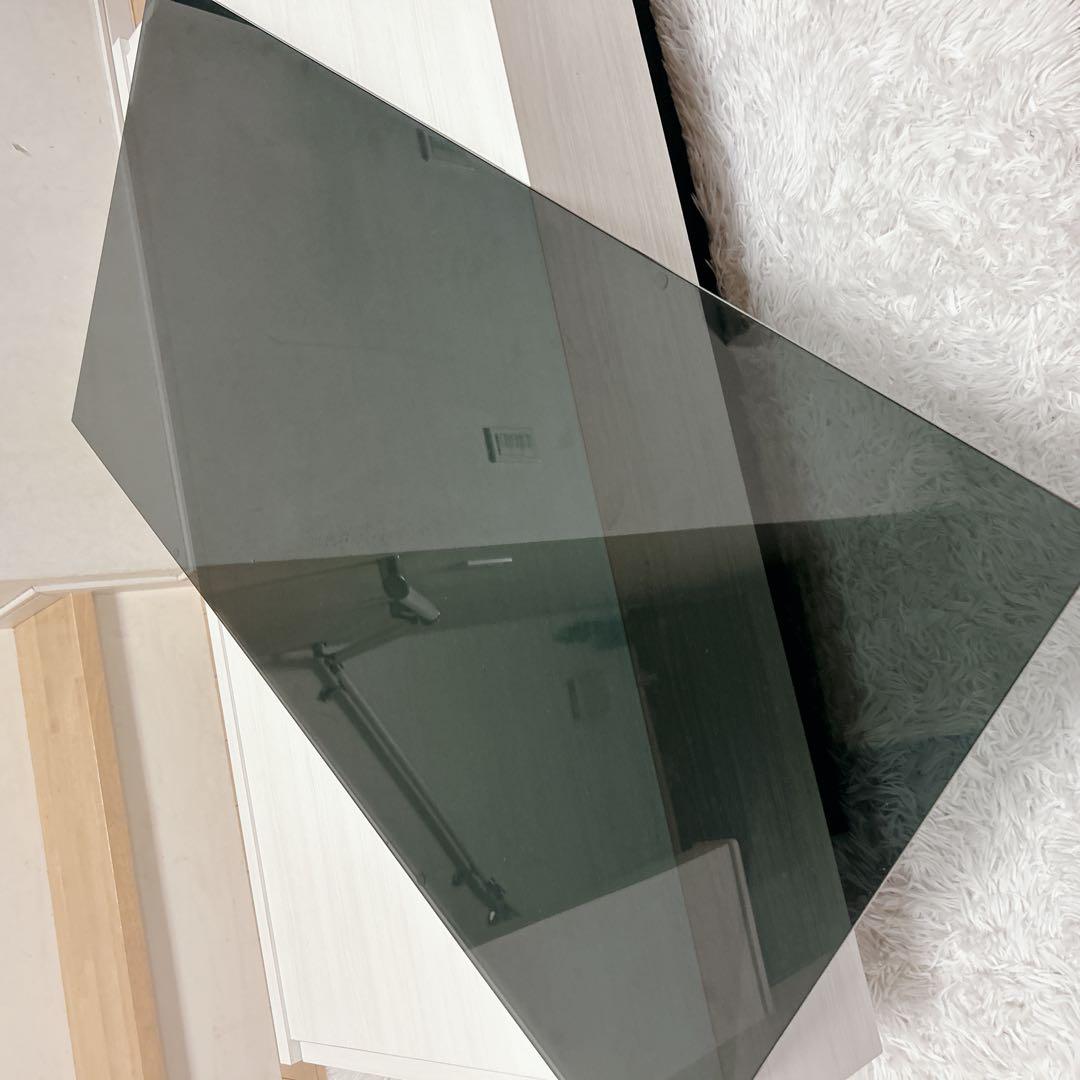 ローテーブル センター ガラストップ リビング 引き出し 大川家具