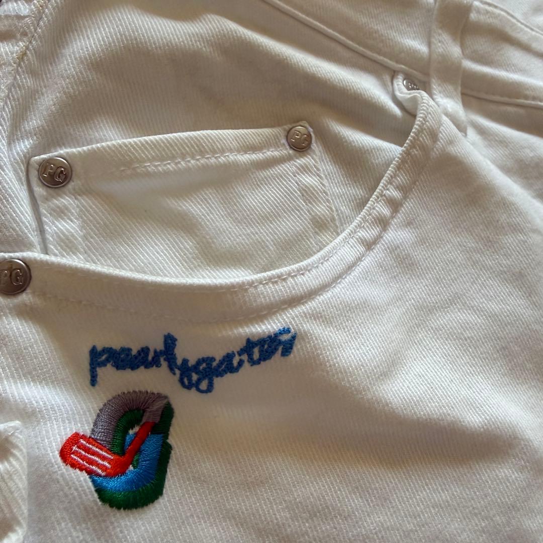 現行モデル　パーリーゲイツ　パンツ　L〜XL相当 コットン素材　白　生地厚　5