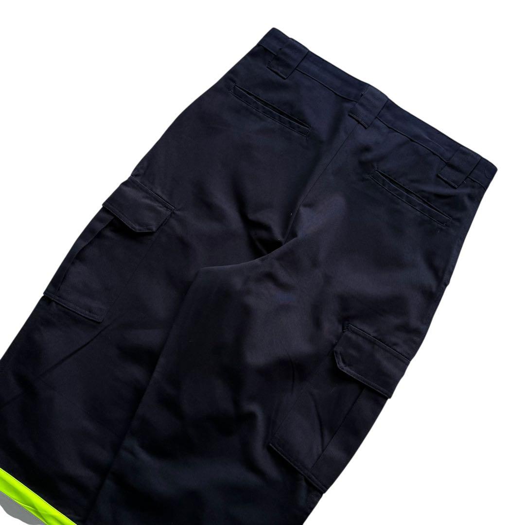 リフレクター ワーク カーゴパンツ ネイビー 90s ワイドシルエット 00s