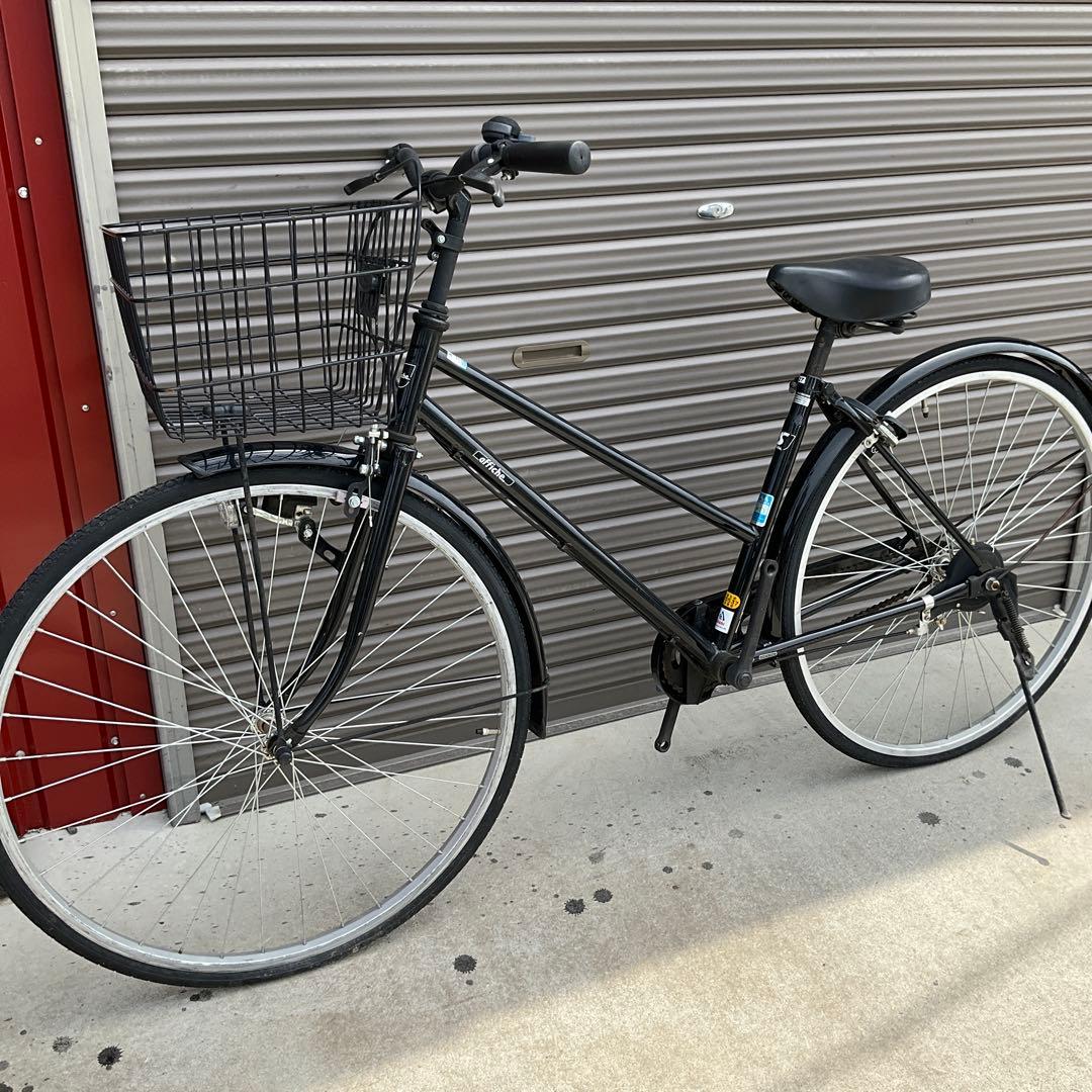 【前橋市内引渡し】自転車27インチ カゴ/鍵/ライト付き