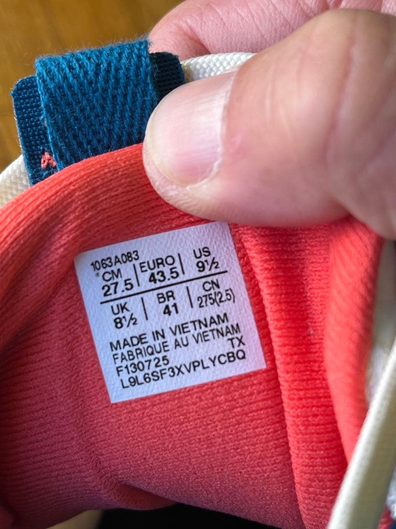 S*N様 ASICS バスケットボールシューズ ホワイト/ブルー