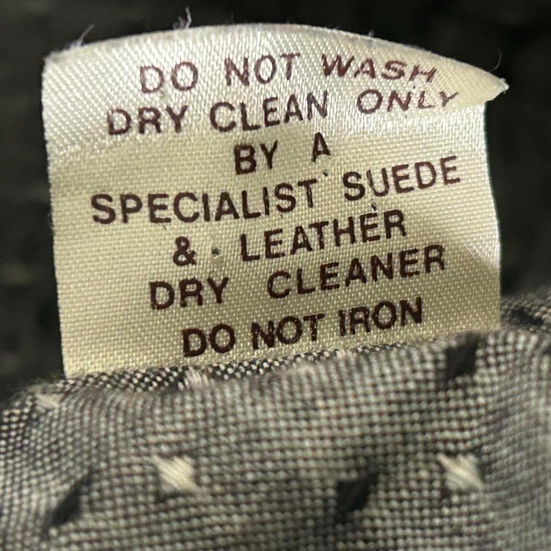 オールブラック 短丈 レザー ブルゾン 本革 ヴィンテージ 肩パッドなし 黒