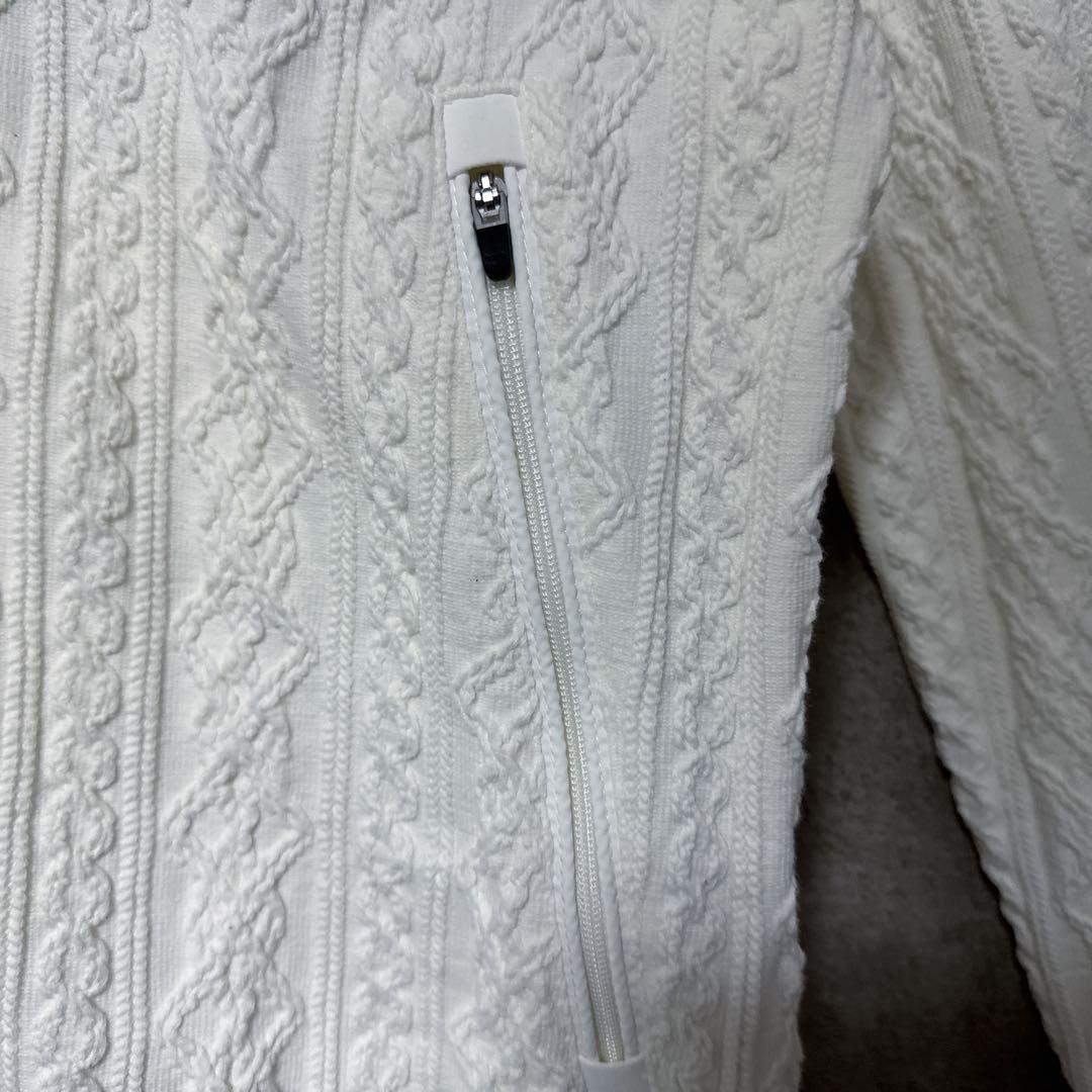 Callaway キャロウェイ コットン ニット ジャケット ホワイト系 M