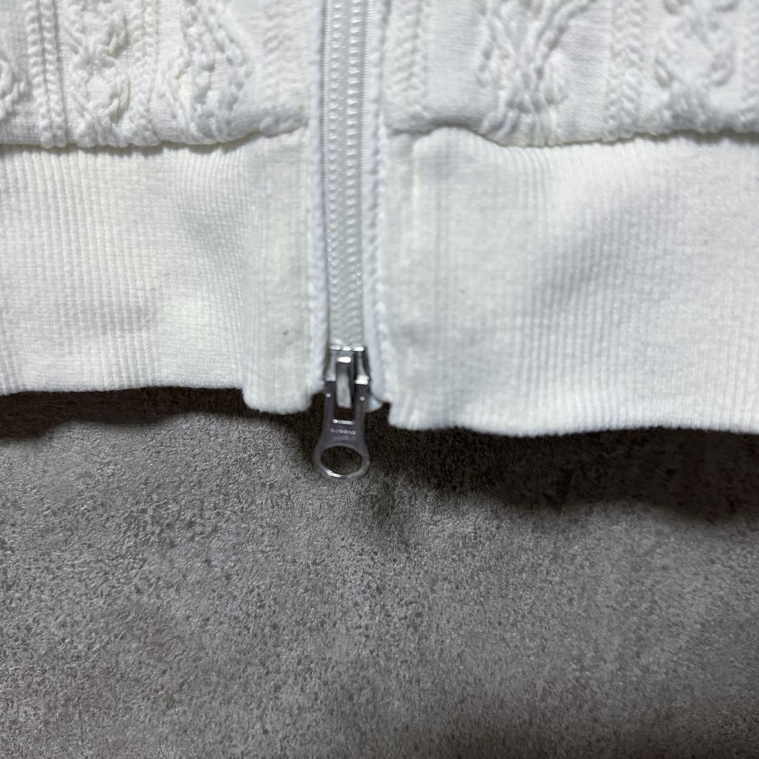 Callaway キャロウェイ コットン ニット ジャケット ホワイト系 M