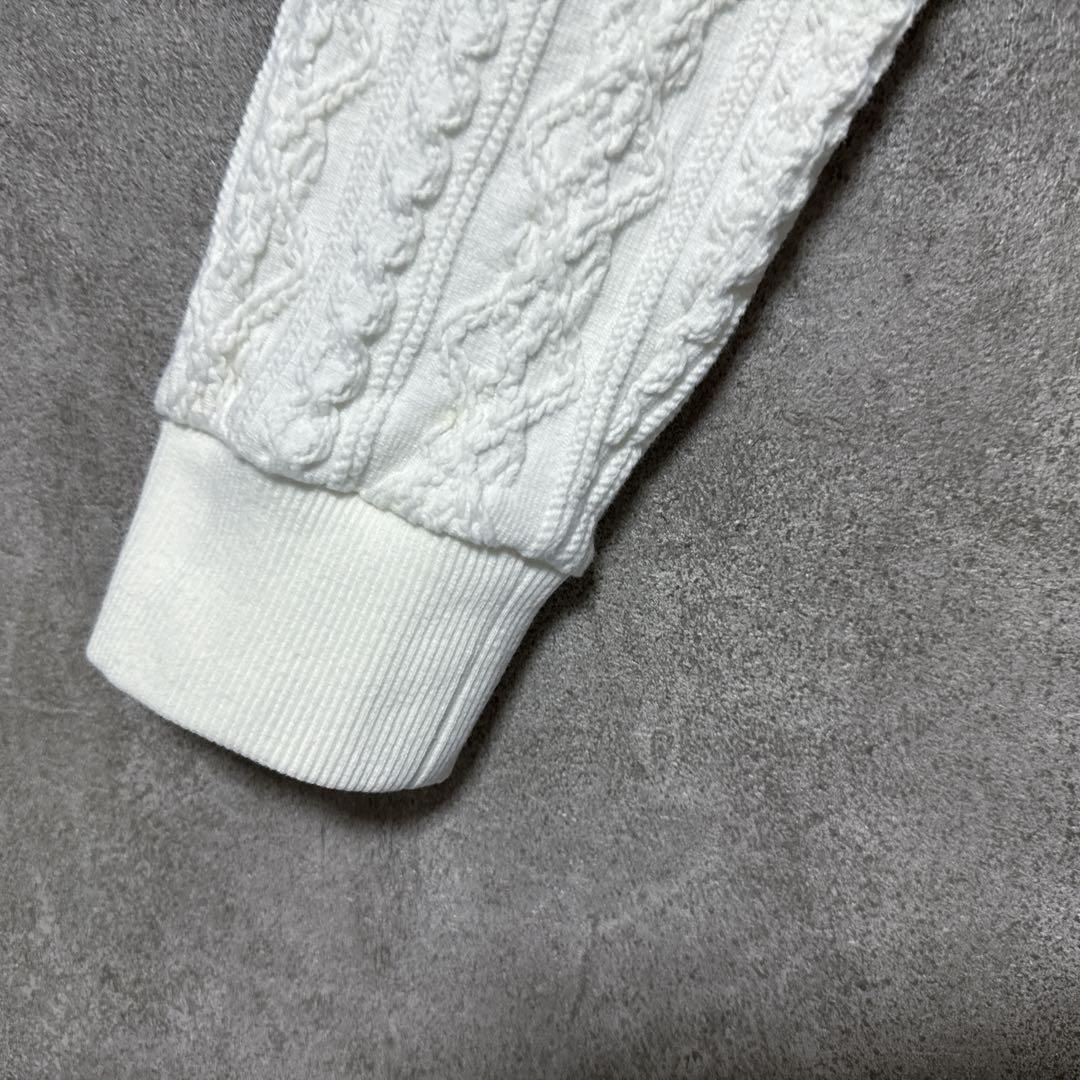 Callaway キャロウェイ コットン ニット ジャケット ホワイト系 M