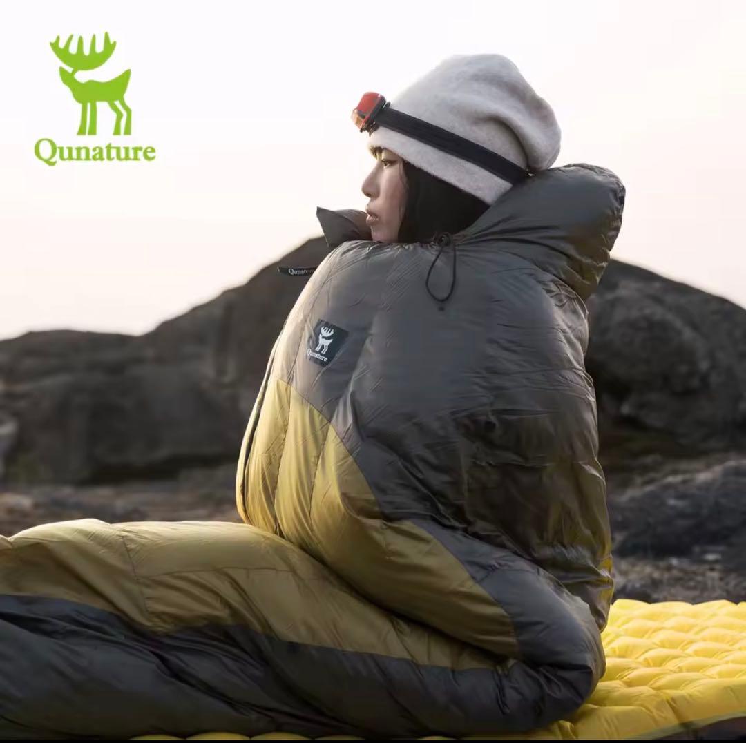qunature 寝袋 ゴールドカーキー Lサイズ
